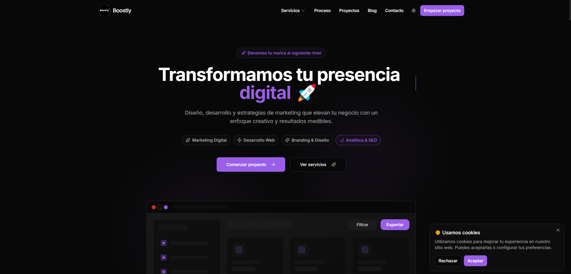 Boostly – Agencia de Marketing y Desarrollo Web